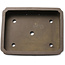 Pot à bonsaï rectangulaire non émaillé - 415 x 323 x 112 mm