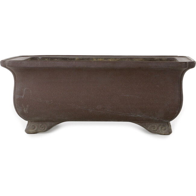 Vaso bonsai rettangolare non smaltato di Keizan - 415 x 300 x 160 mm