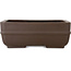 Pot à bonsaï rectangulaire non émaillé de Yamaaki Toshio (troisième génération) - 330 x 210 x 123 mm
