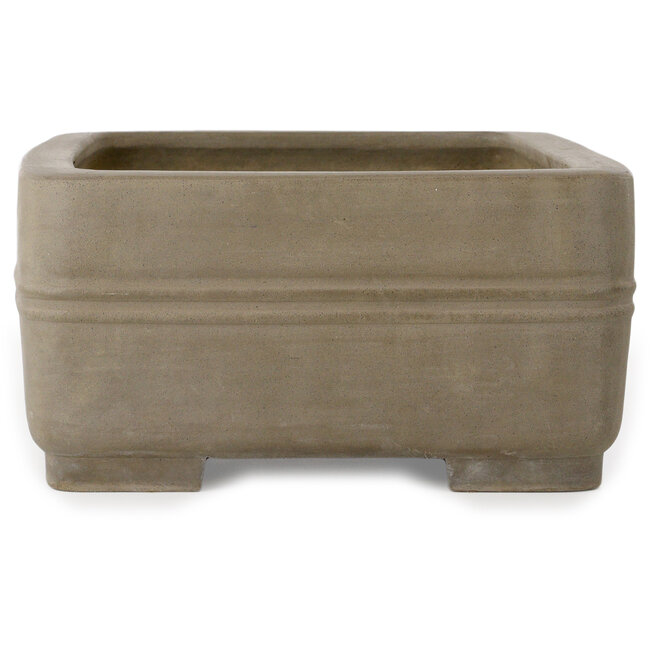 Rectangular unglazed bonsai pot - 410 x 295 x 148 mm