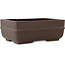 Vaso bonsai rettangolare non smaltato di Yamaaki Toshio (terza generazione) - 330 x 210 x 123 mm