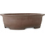 Oval unglazed bonsai pot by Gyouzan - 473 x 380 x 140 mm