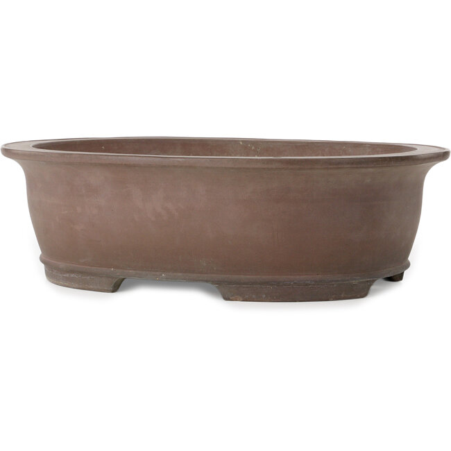 Vaso bonsai ovale non smaltato di Gyouzan - 473 x 380 x 140 mm