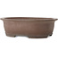 Pot à bonsaï ovale non émaillé de Gyouzan - 473 x 380 x 140 mm