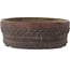 Oval unglazed bonsai pot by Senkoen - 400 x 312 x 110 mm