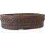 Oval unglazed bonsai pot by Senkoen - 400 x 312 x 110 mm