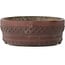 Oval unglazed bonsai pot by Senkoen - 400 x 312 x 110 mm