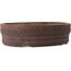 Oval unglazed bonsai pot by Senkoen - 400 x 312 x 110 mm
