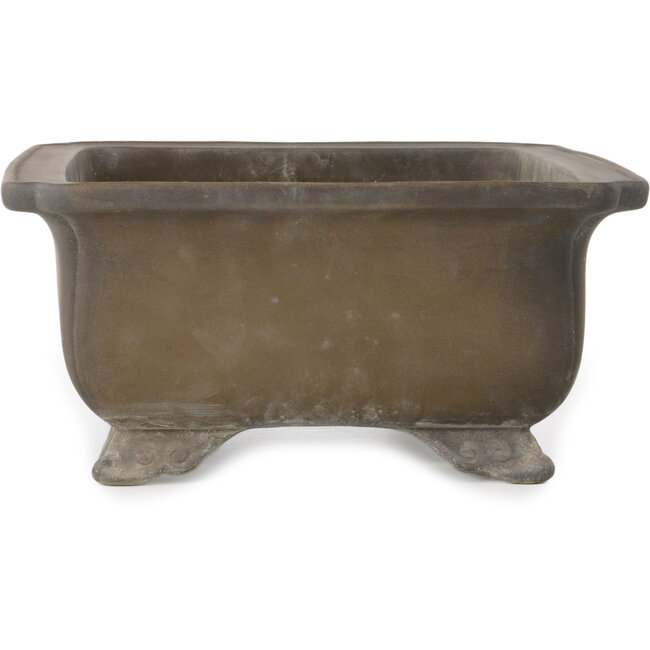 Maceta rectangular para bonsái sin esmaltar de Inaba Toen - 350 x 262 x 122 mm