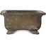 Pot à bonsaï rectangulaire non émaillé par Inaba Toen - 350 x 262 x 122 mm