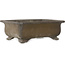 Rectangular unglazed bonsai pot by Inaba Toen - 350 x 262 x 122 mm
