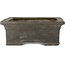 Rectangular unglazed bonsai pot by Kyuhoen (Shunhosho) - 463 x 365 x 138 mm