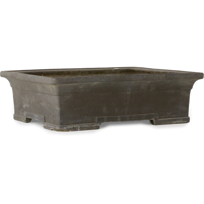 Pot à bonsaï rectangulaire non émaillé de Kyuhoen (Shunhosho) - 463 x 365 x 138 mm