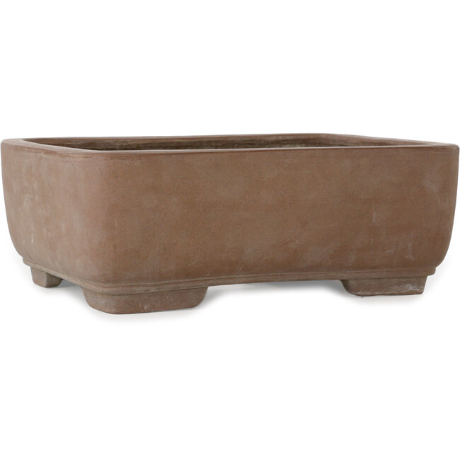 Rechteckiger, unglasierter Bonsai-Topf – 325 x 240 x 115 mm