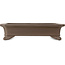 Maceta rectangular sin esmaltar para bonsái de Yamaaki Toshio (tercera generación) - 357 x 265 x 83 mm