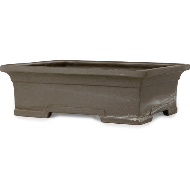 Vaso bonsai rettangolare non smaltato di Kyuhoen (Shunhosho) - 402 x 315 x 128 mm