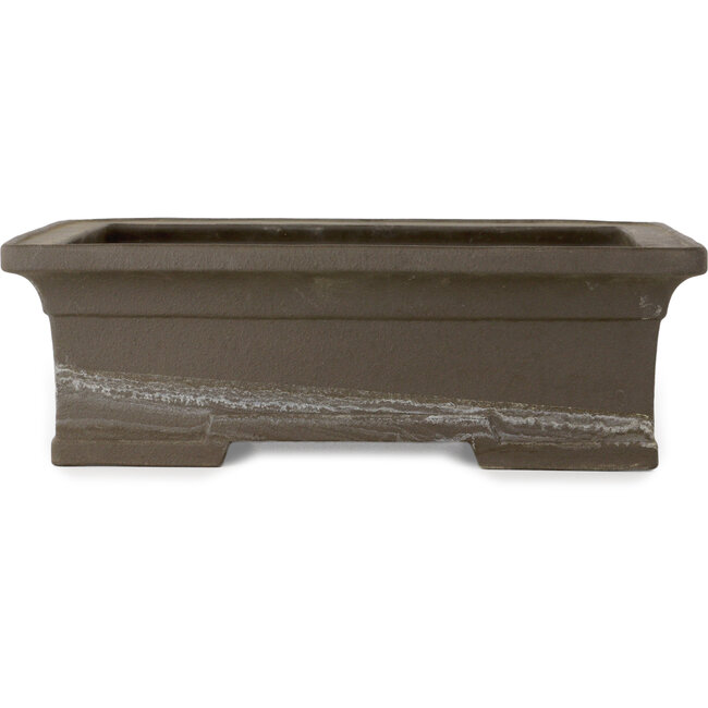 Maceta rectangular sin esmaltar para bonsái de Kyuhoen (Shunhosho) - 402 x 315 x 128 mm