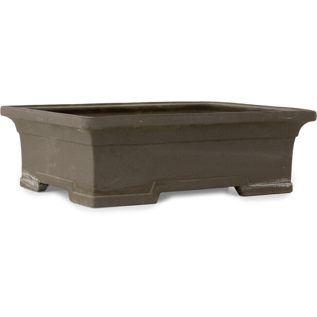 Rectangular unglazed bonsai pot by Kyuhoen (Shunhosho) - 402 x 315 x 128 mm