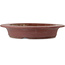 Round unglazed bonsai pot - 400 x 400 x 78 mm