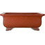 Pot à bonsaï rectangulaire non émaillé de Keizan - 467 x 340 x 178 mm