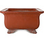 Maceta rectangular sin esmaltar para bonsái de Keizan - 467 x 340 x 178 mm