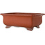 Maceta rectangular sin esmaltar para bonsái de Keizan - 467 x 340 x 178 mm