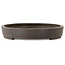 Pot à bonsaï ovale non émaillé de Yamaaki Toshio (troisième génération) - 465 x 345 x 58 mm
