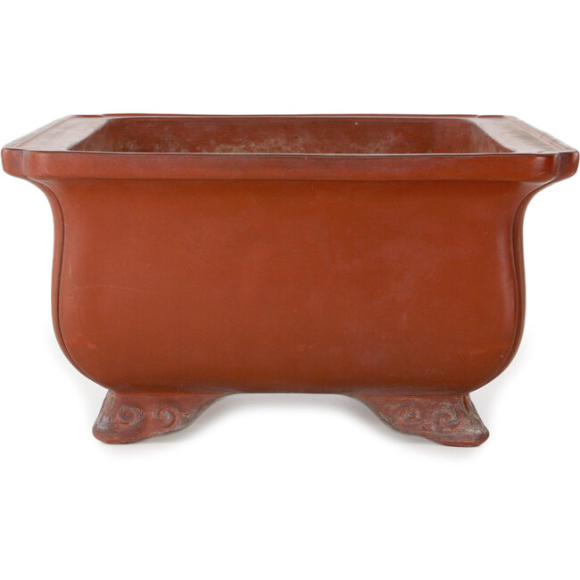 Vaso bonsai rettangolare non smaltato di Keizan - 467 x 340 x 178 mm