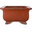 Rectangular unglazed bonsai pot by Keizan - 467 x 340 x 178 mm