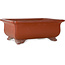 Rectangular unglazed bonsai pot by Keizan - 467 x 340 x 178 mm