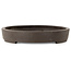 Pot à bonsaï ovale non émaillé de Yamaaki Toshio (troisième génération) - 465 x 345 x 58 mm