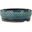 Vaso bonsai rotondo verde acqua - 215 x 215 x 73 mm