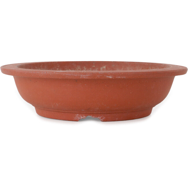 Round unglazed bonsai pot - 275 x 275 x 70 mm
