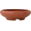 Runder, unglasierter Bonsai-Topf – 250 x 250 x 75 mm