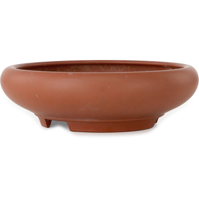 Maceta redonda sin esmaltar para bonsái - 250 x 250 x 75 mm