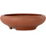 Round unglazed bonsai pot - 250 x 250 x 75 mm
