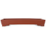 Rechteckiger, unglasierter Bonsai-Topf – 340 x 215 x 47 mm