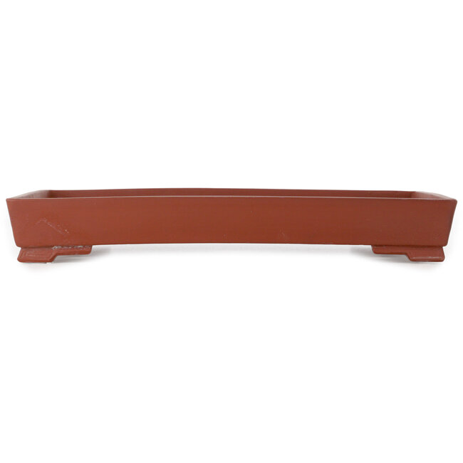 Rechteckiger, unglasierter Bonsai-Topf – 340 x 215 x 47 mm