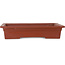 Pot à bonsaï rectangulaire non émaillé - 347 x 250 x 65 mm