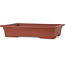 Rectangular unglazed bonsai pot - 347 x 250 x 65 mm