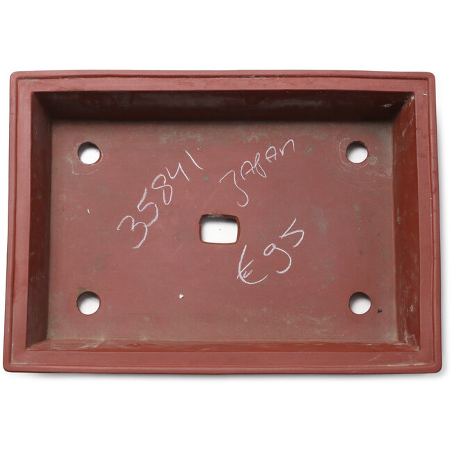 Rechteckiger, unglasierter Bonsai-Topf – 347 x 250 x 65 mm
