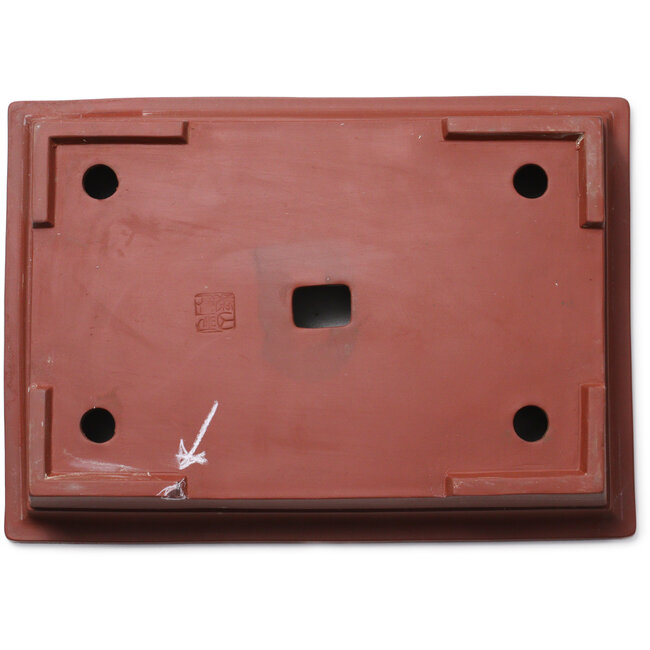 Maceta rectangular sin esmaltar para bonsái - 347 x 250 x 65 mm