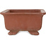 Rechteckiger, unglasierter Bonsai-Topf – 222 x 175 x 90 mm