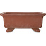 Rectangular unglazed bonsai pot - 222 x 175 x 90 mm