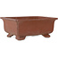 Rechteckiger, unglasierter Bonsai-Topf – 222 x 175 x 90 mm
