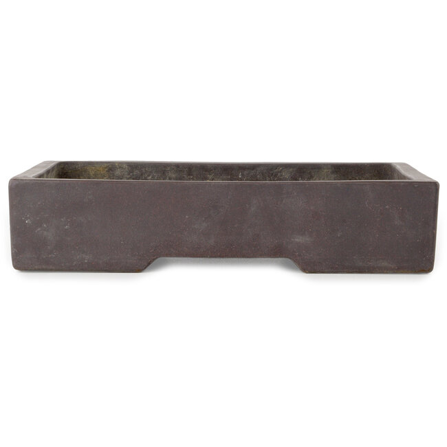 Maceta rectangular sin esmaltar para bonsái - 303 x 218 x 65 mm