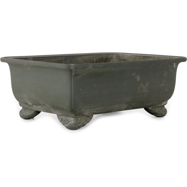 Pot à bonsaï rectangulaire non émaillé de Toshun - 310 x 237 x 115 mm
