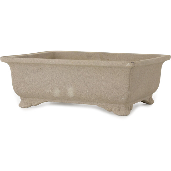 Rechteckiger, unglasierter Bonsai-Topf – 327 x 250 x 113 mm