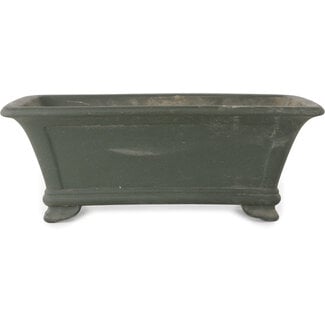 Kyuhoen (Shunhosho) Pot à bonsaï rectangulaire non émaillé de 375 mm par Kyuhoen (Shunhosho), Tokoname, Japon