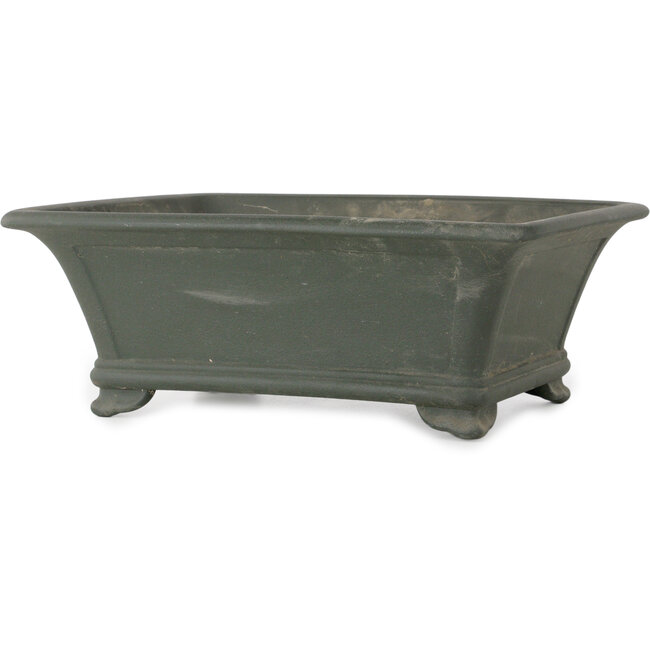 Pot à bonsaï rectangulaire non émaillé de Kyuhoen (Shunhosho) - 375 x 285 x 132 mm
